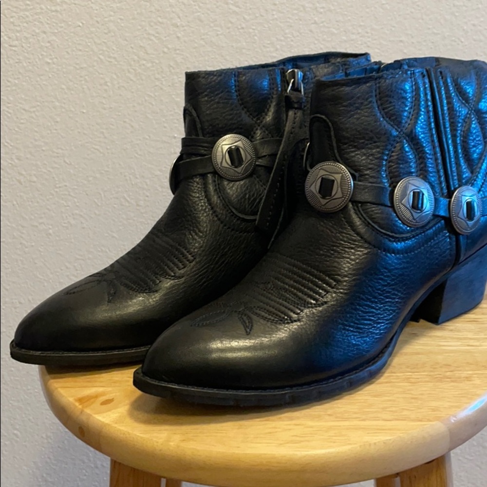 Booties. Real leather. Dolce Vita. Never Worn.